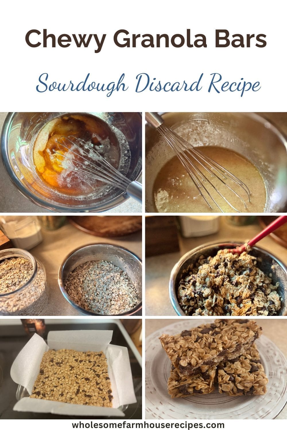 Chewy Granola Bars Sourdough Discard Recipe