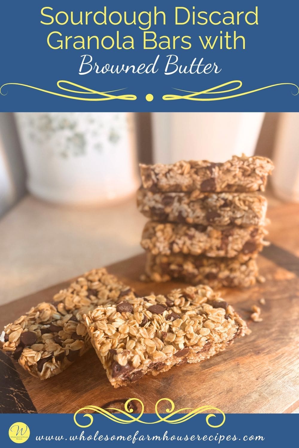Sourdough Discard Granola Bars with Browned Butter