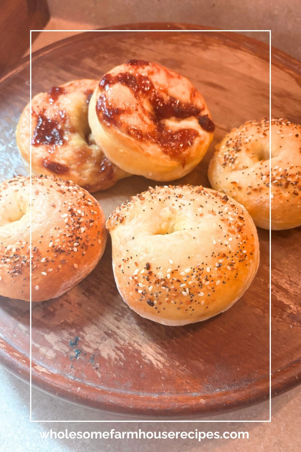 40 minute bagels on a platter