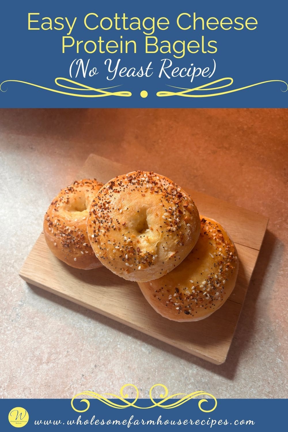 Easy Cottage Cheese Protein Bagels (No Yeast Recipe)
