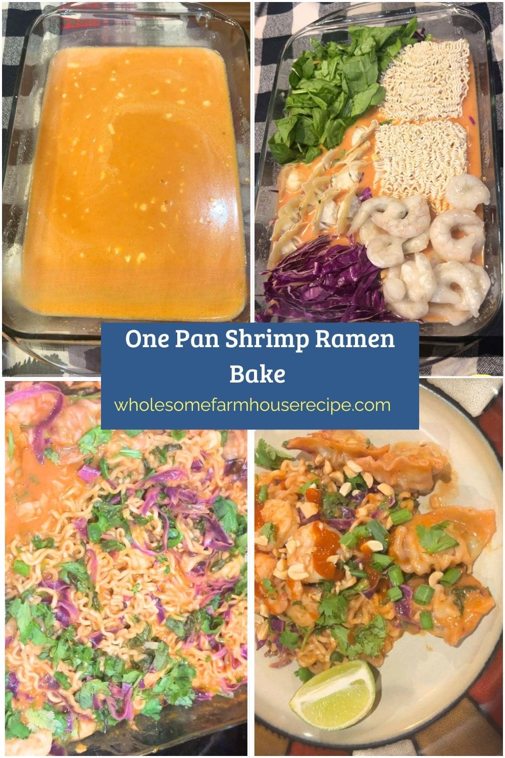 One Pan Shrimp Ramen Bake