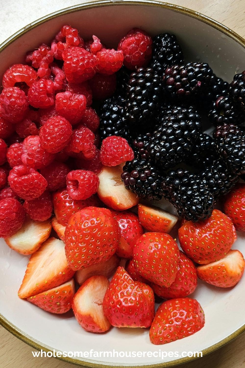 Preparing Fruit for the Mixed Berry Drink