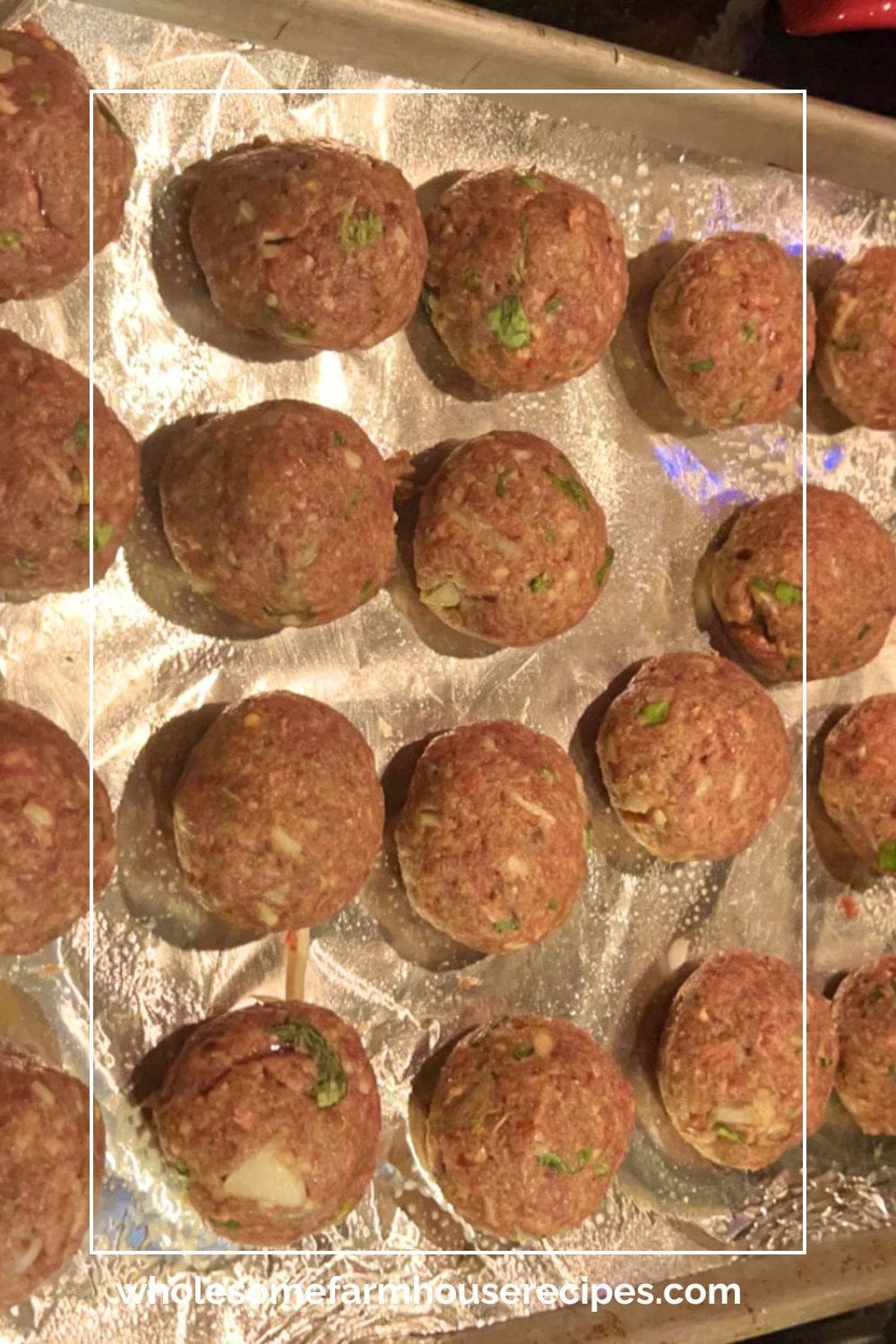 Venison Meatballs Ready for Baking